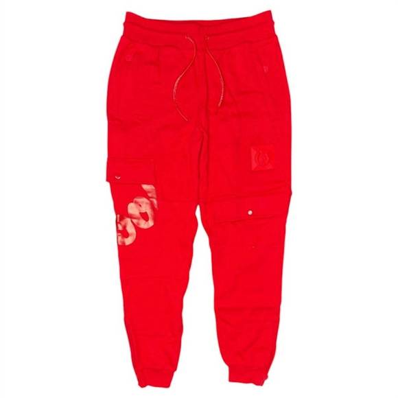 NEW COOKIES men's geometric sweatpant in red